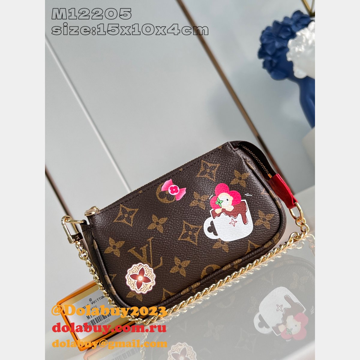 Louis Vuitton Wholesale Pochette Accessoires Monogram M12205 Luxury Bag