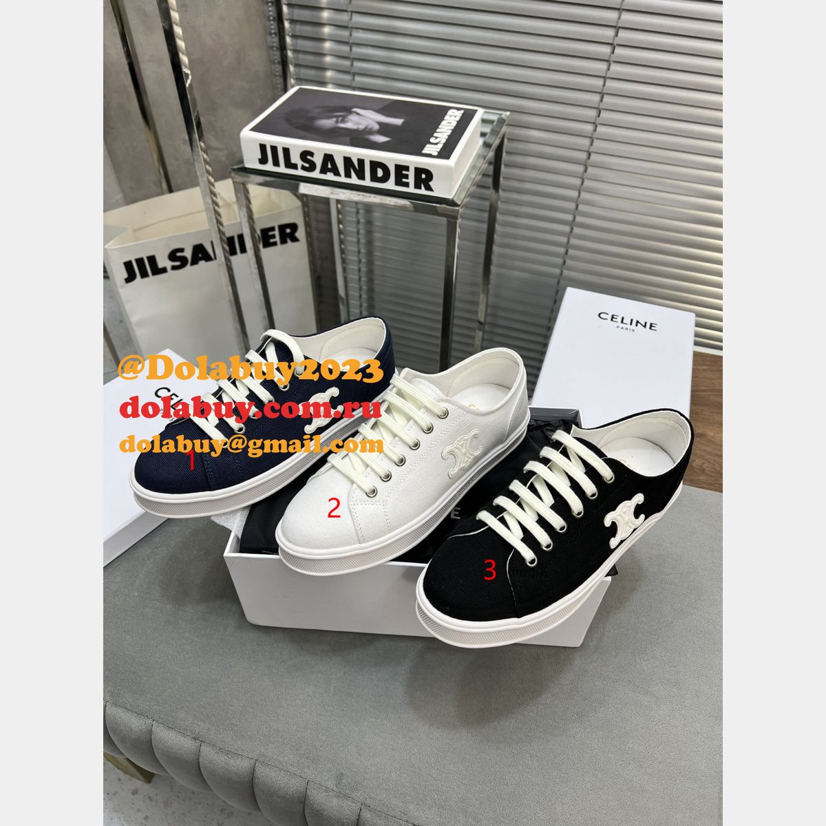 Cheap Replica Celine Sneakers For Sale White Shoes