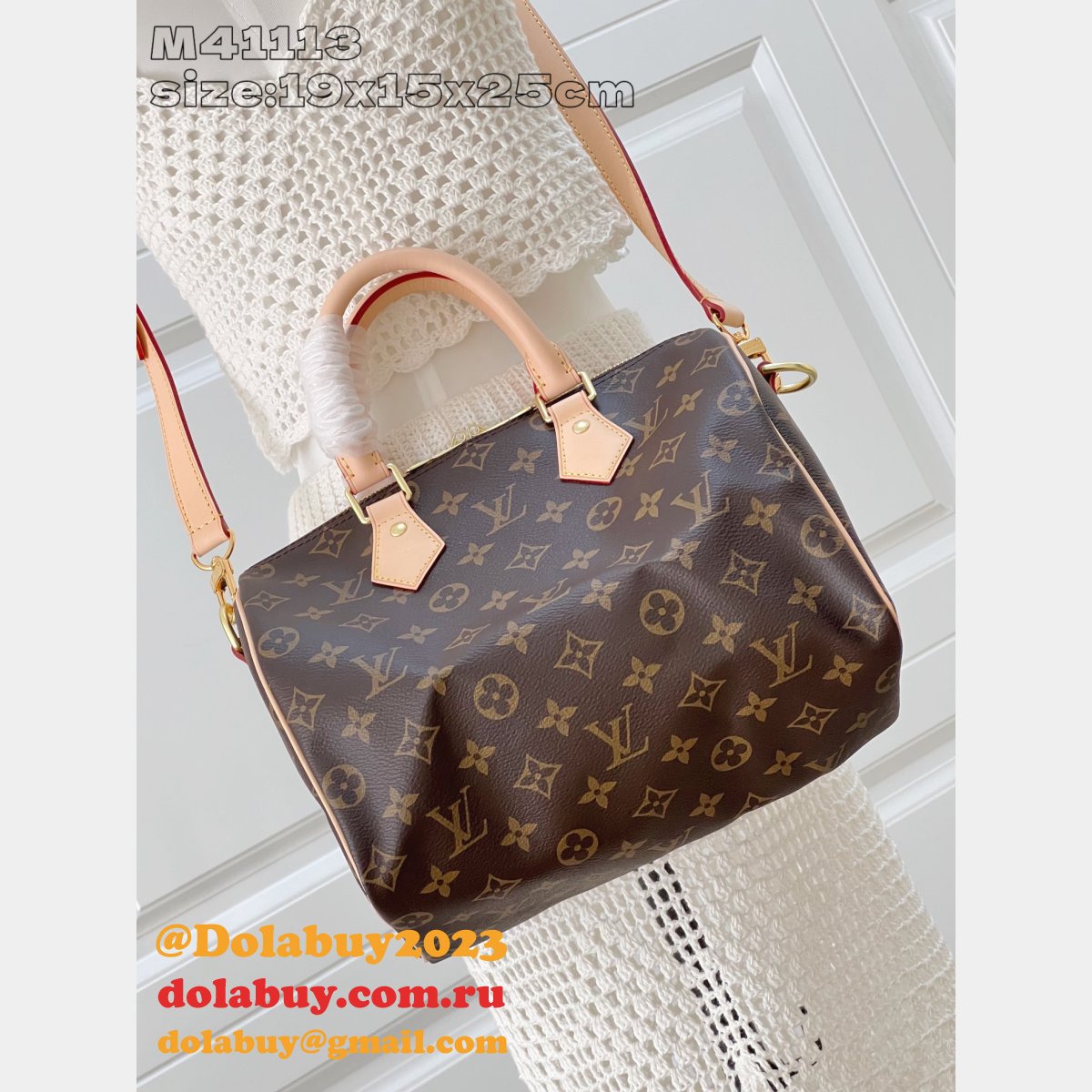 AAA+ Louis Vuitton High Quality Speedy Bandouliere 25 30 35 Monogram