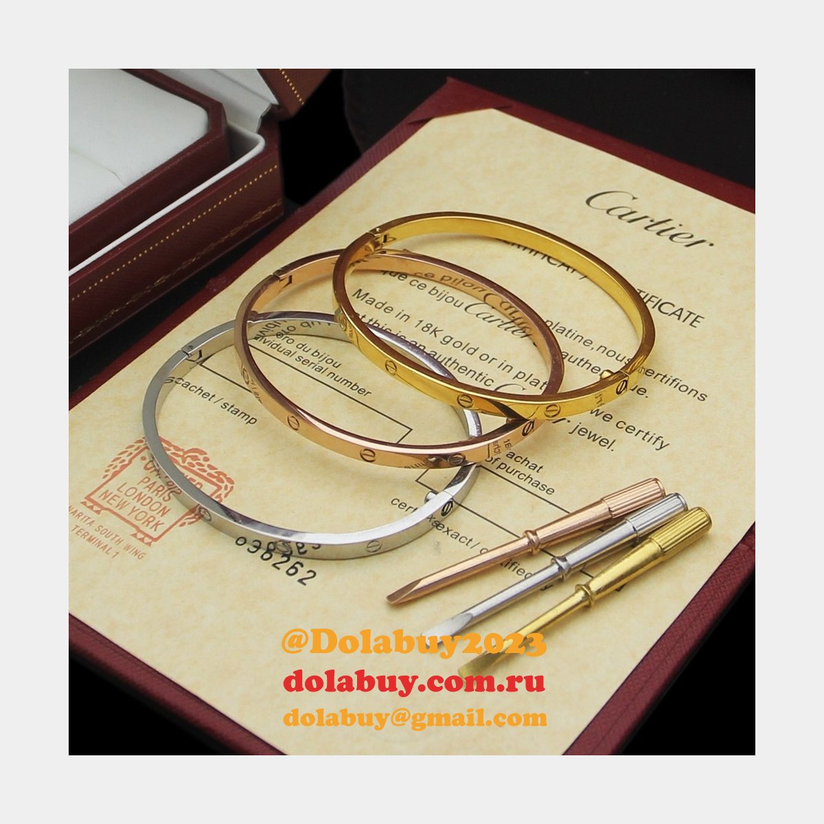 Cheap 1:1 Mirror Cartier love Bracelet Wholesale