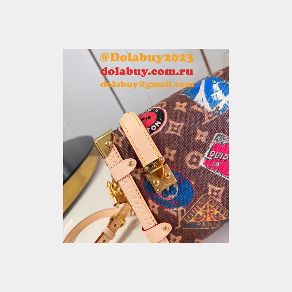 Side Trunk MM Knockoff Monogram Canvas M47085 Louis Vuitton Bag