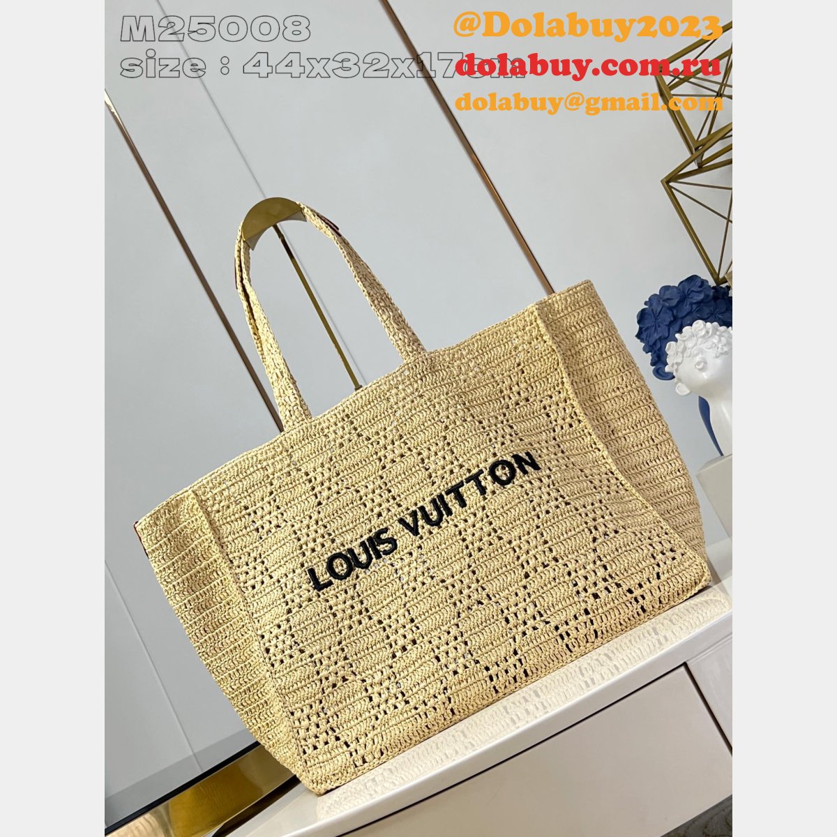 Louis Vuitton Summer Shopper Tote M25008 Men Replica Bags