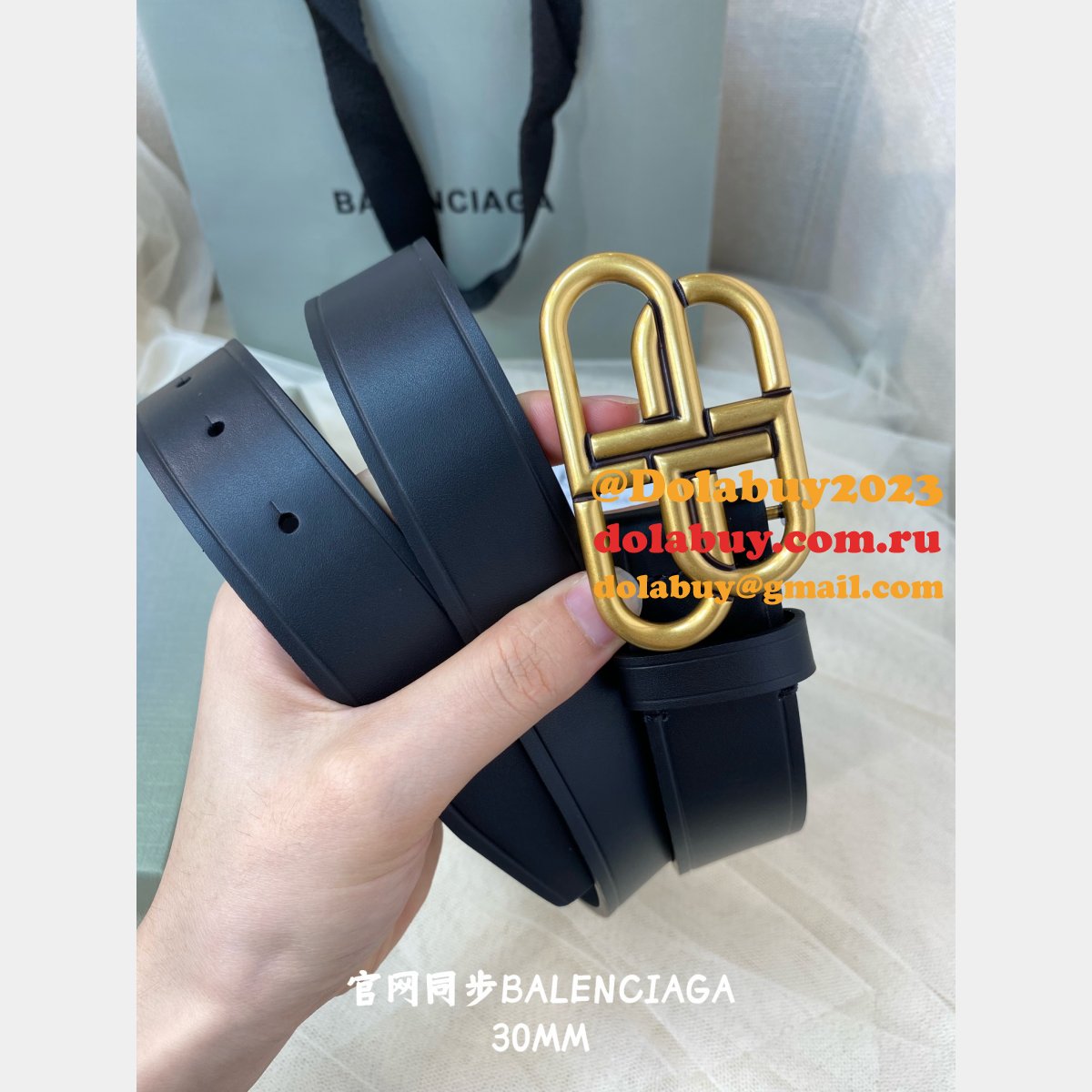 High Quality Luxury Balenciaga Replica 1:1 Mirror Belts