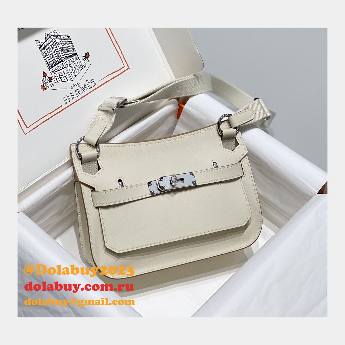 7 Star herems JYPSIERE MINI CALF leather handbag