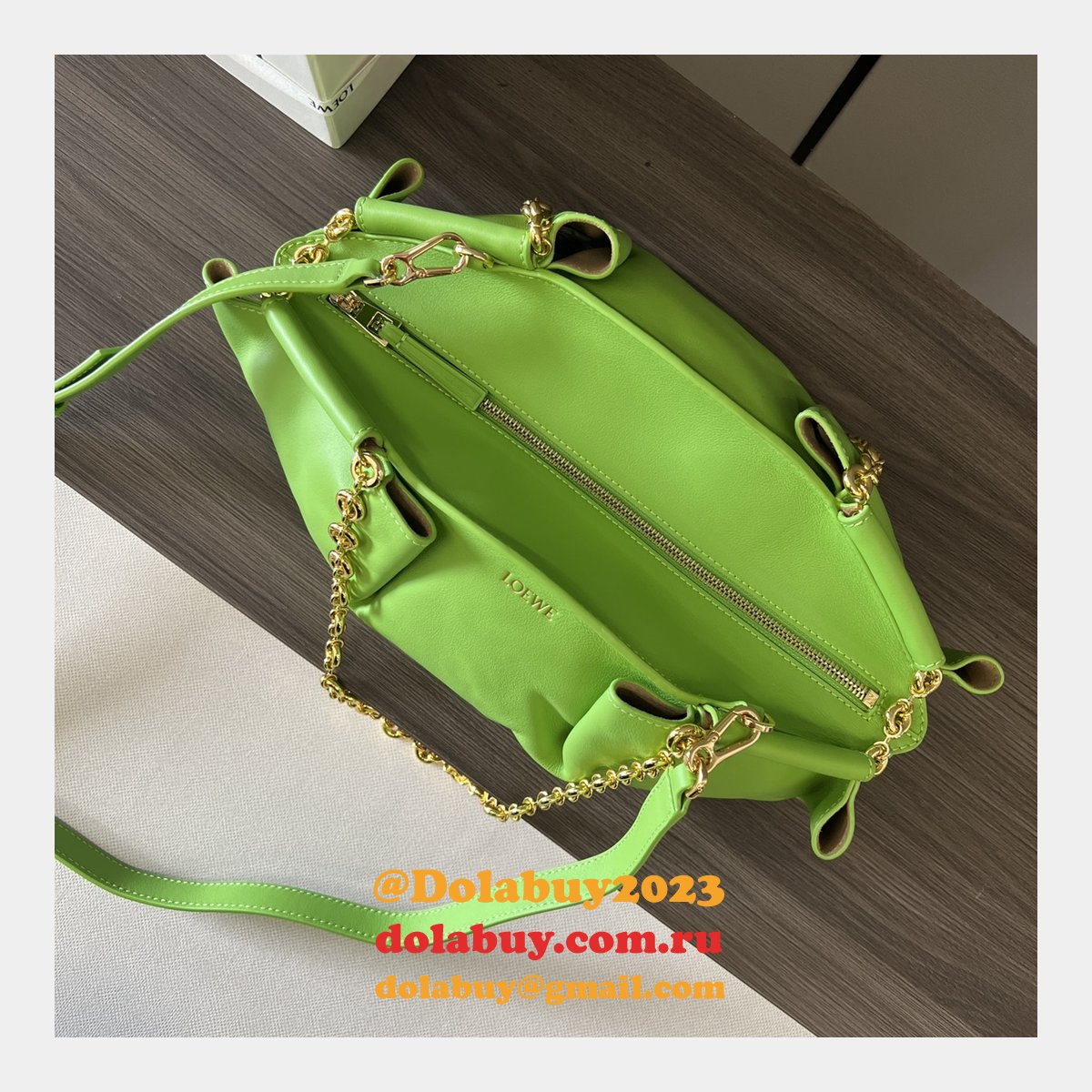 Luxury loewe Paseo small Nappa leather women bag