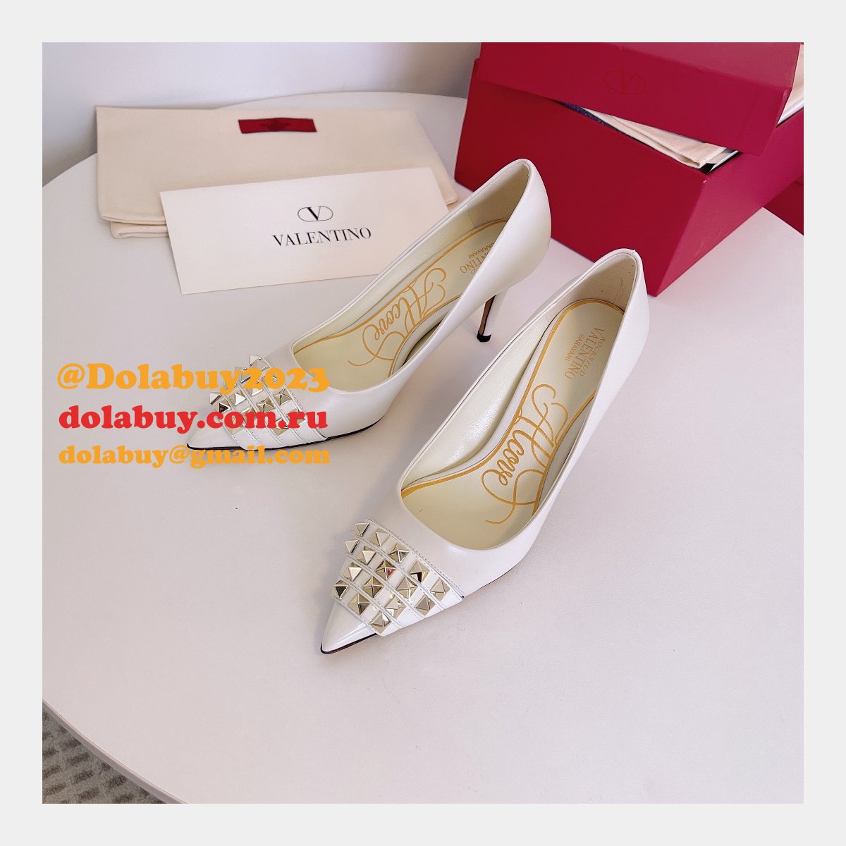 Perfect Valentino Rivet Shoes Top Quality Knockoff for Sale