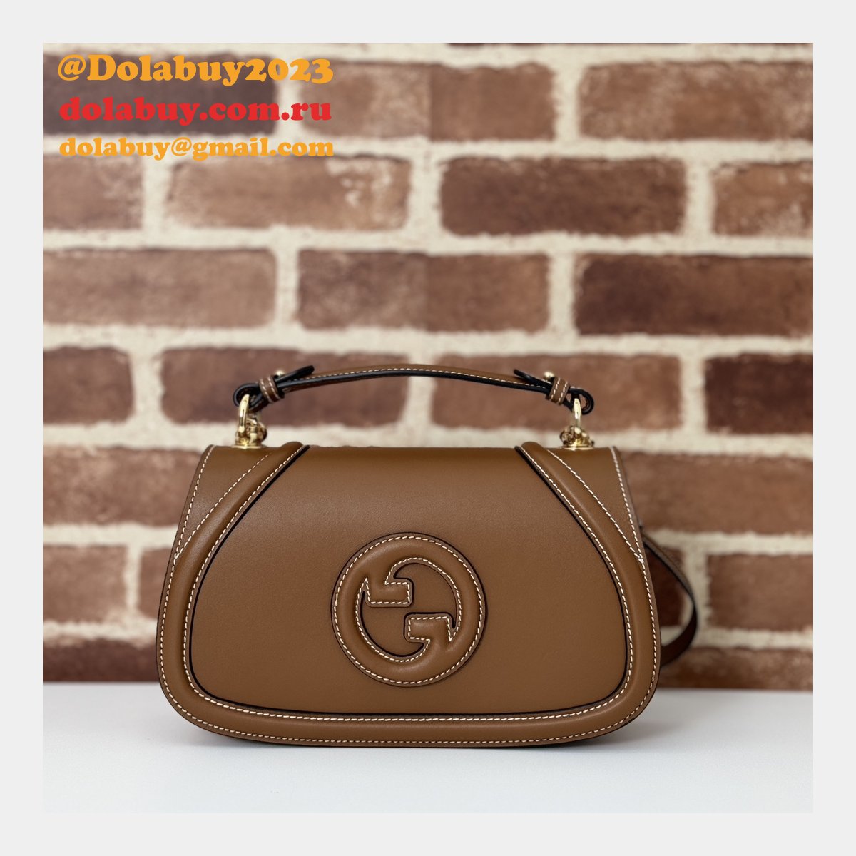 G*u*i inspired blondie small top handle 815714 luxury bag