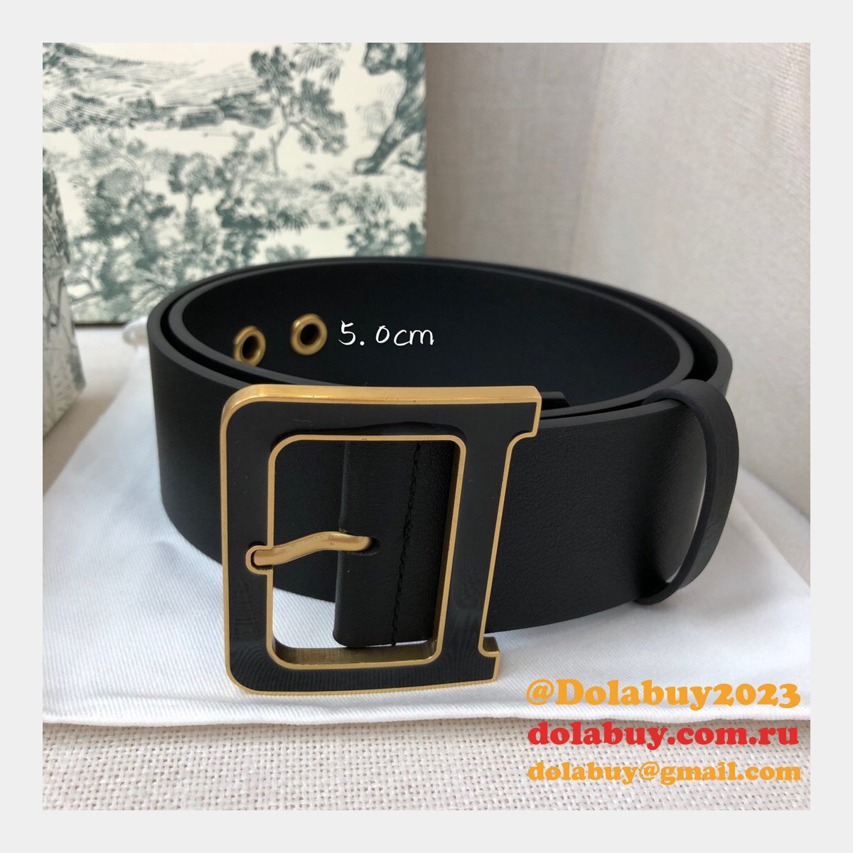 Christian Dior Replica Belts 3.5CM & 5.0CM Black Shop Online Now