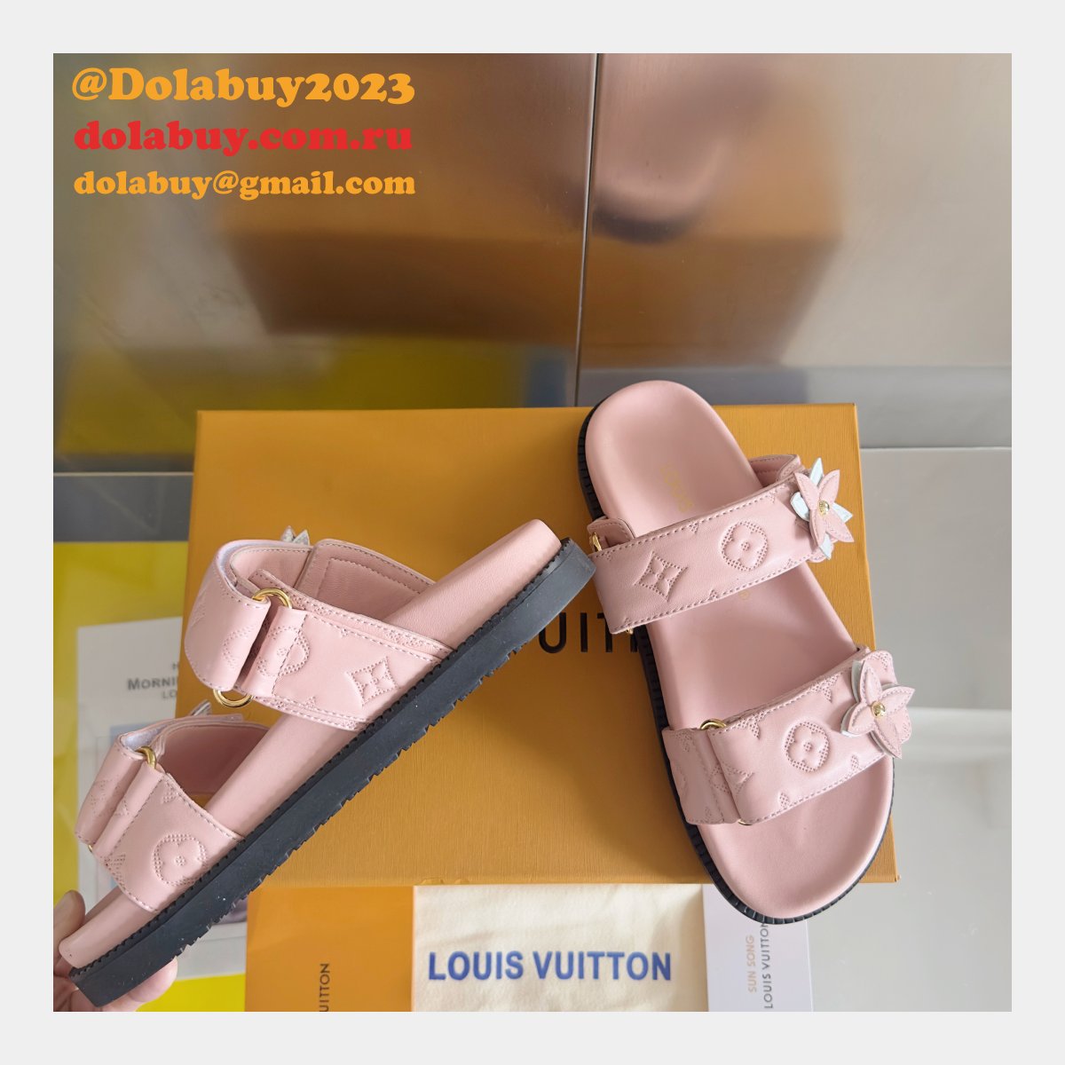 Top Quality LV Sunset Flat Comfort Mule