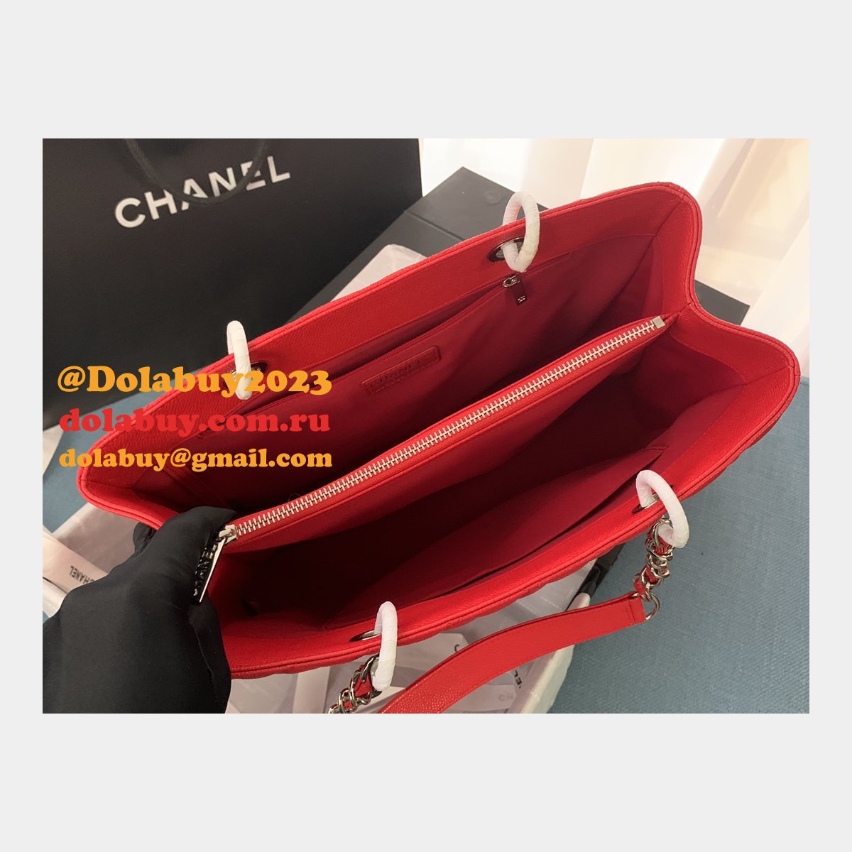 Best classic  CC 50995 shopping bag CAVIAR leather