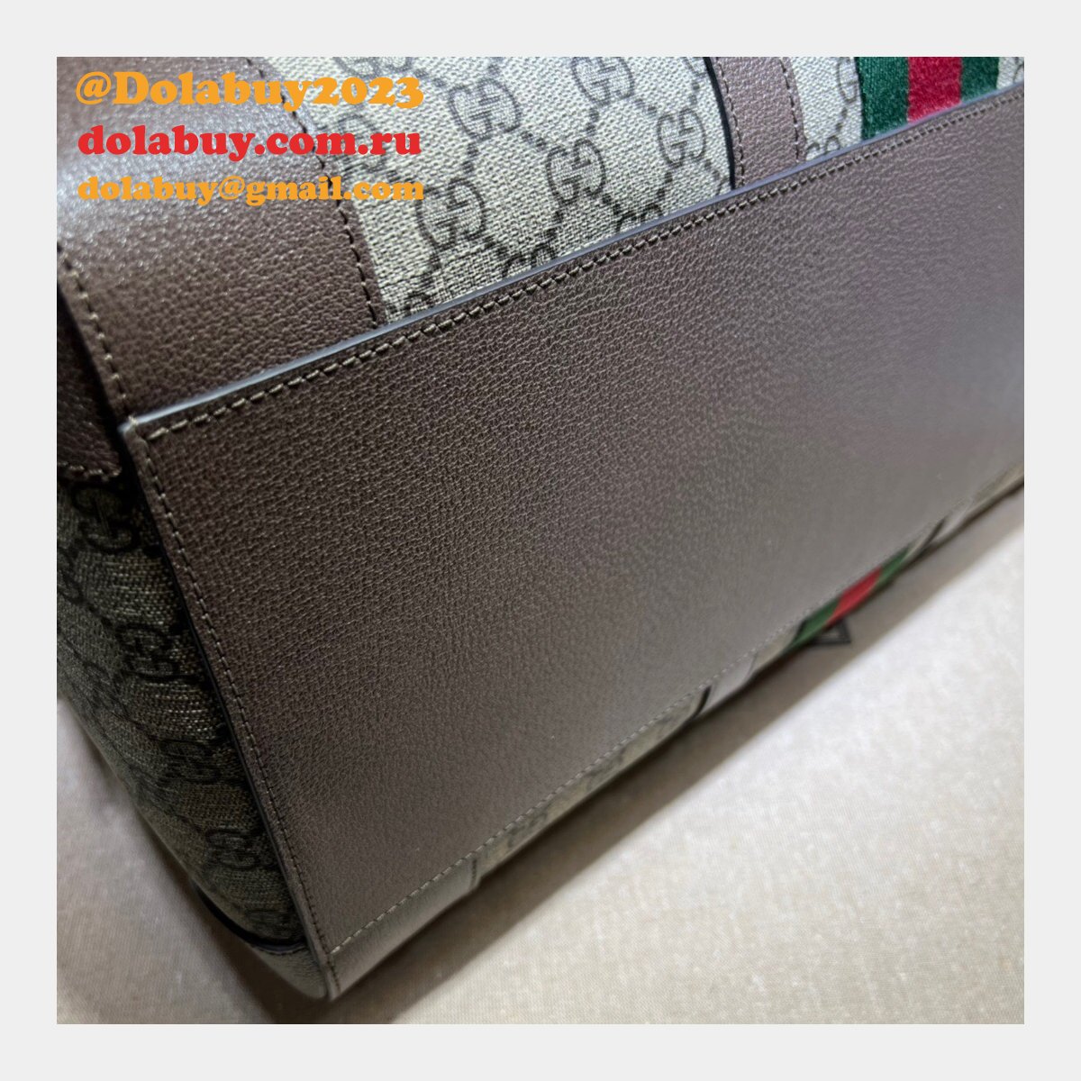 G*u*i our replica ophidia 681295 gg supreme duffle tote bag