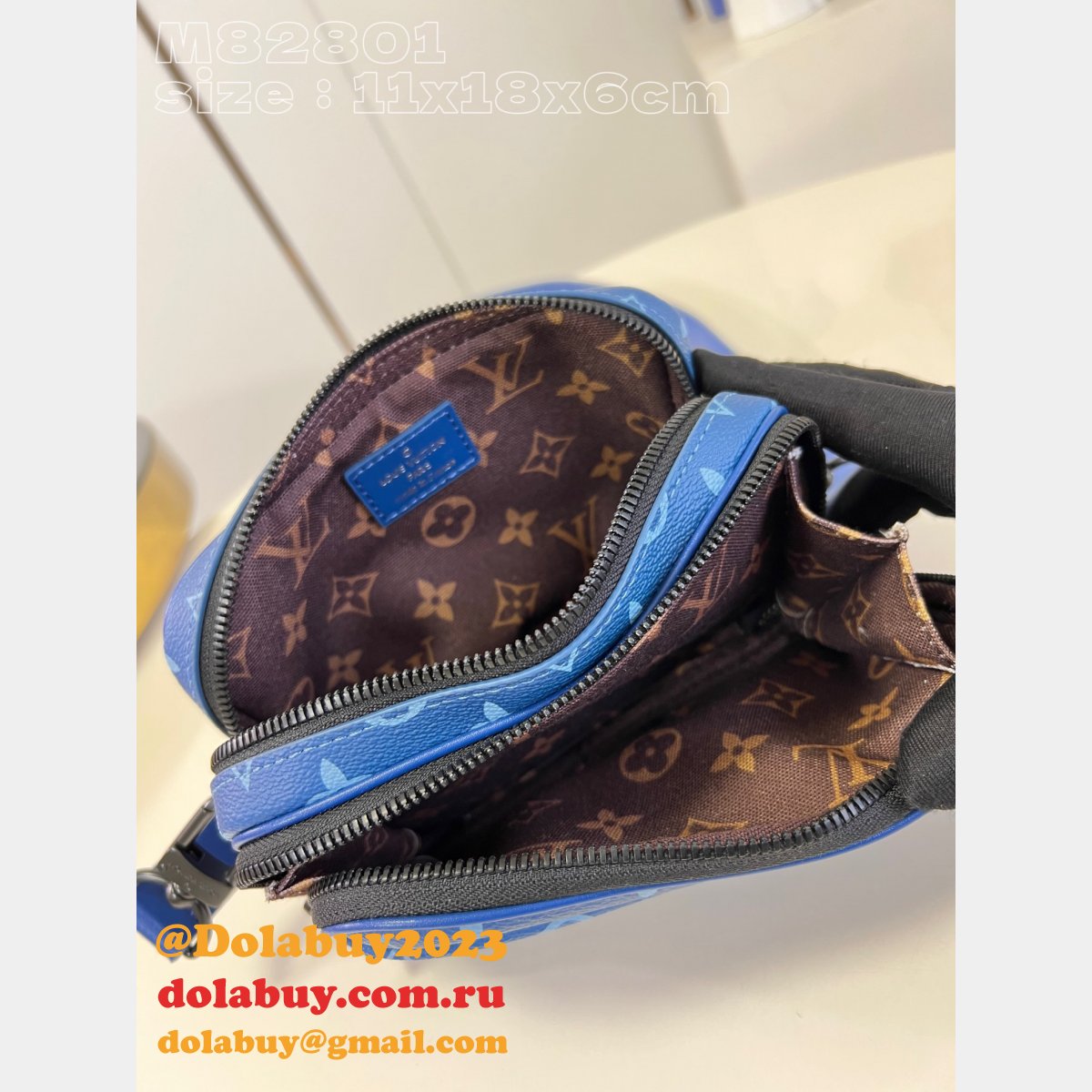 Best Nano Alpha Monogram M82801 Men Louis Vuitton Replica Bags