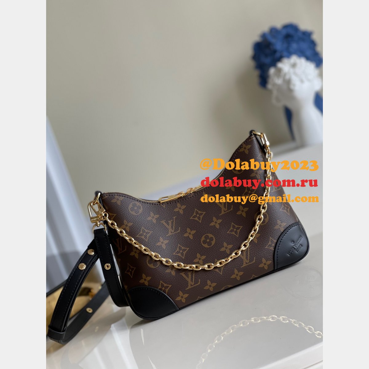 Knockoff Louis Vuitton From china M45832/M45831 Boulogne Monogram Canvas Bag