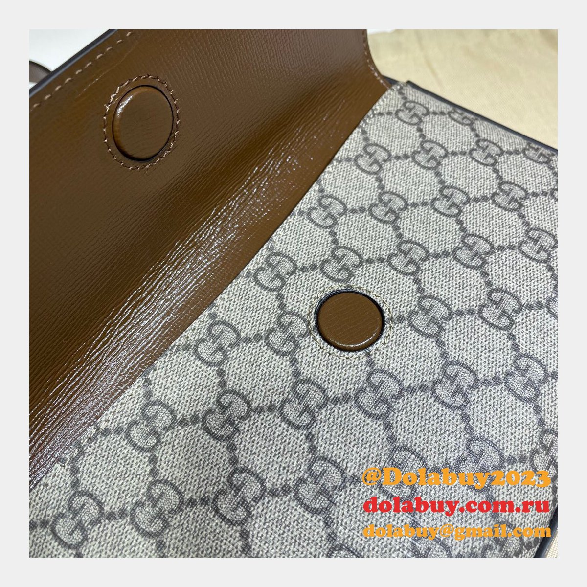 G*u*i replica horsebit 1955 small brown or white leather shoulder 645454 bag