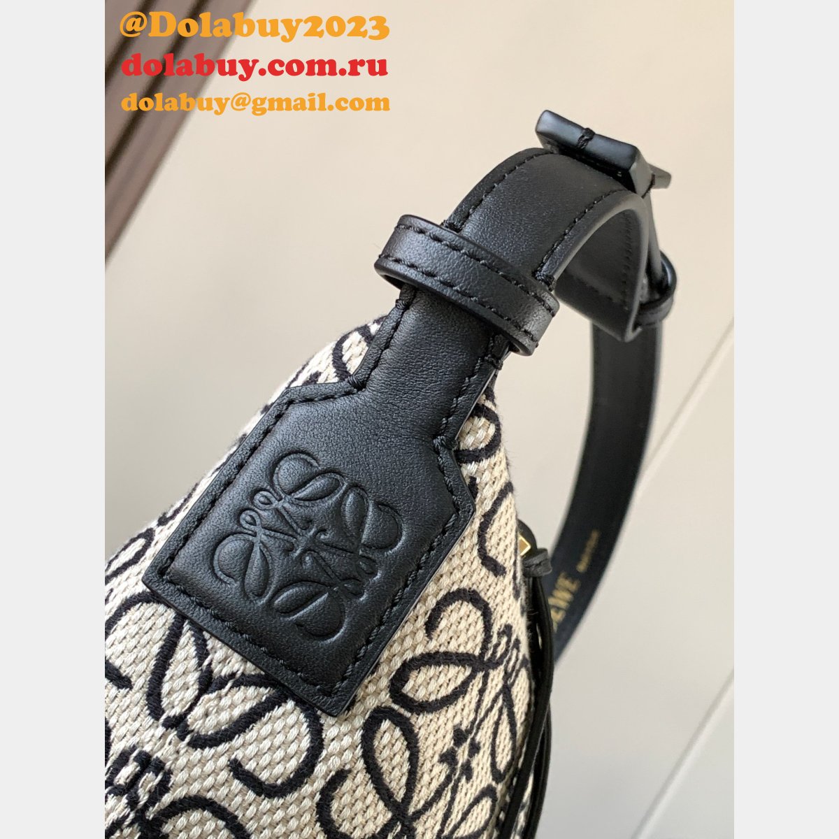 Top Quality LOEWE Cubi Anagram leather-trimmed tote 21cm/35cm