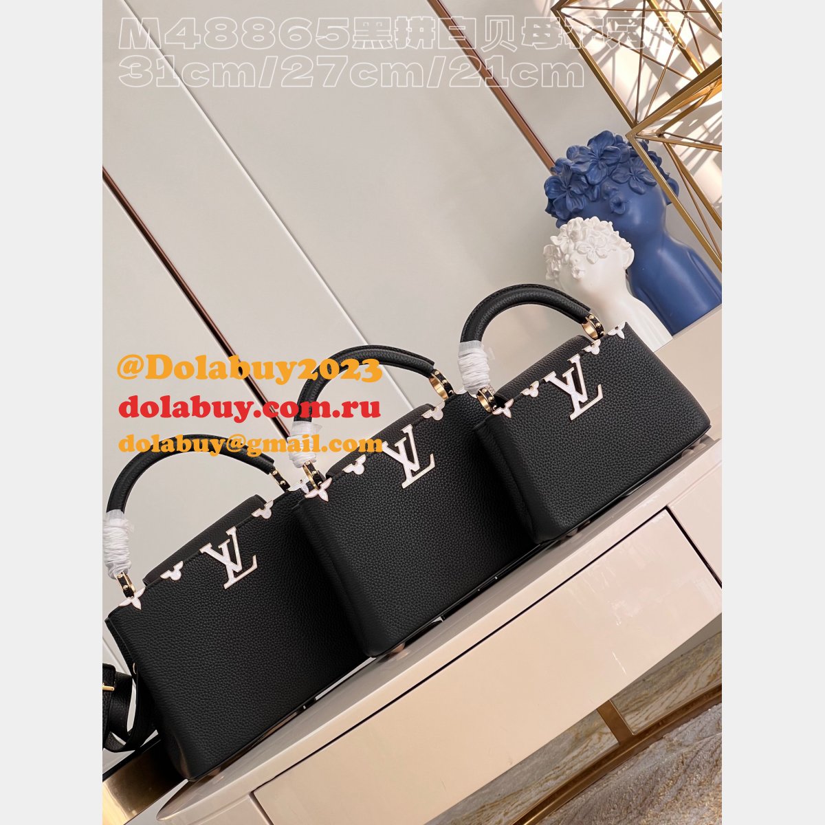Wholesale M48865 The Capucines Designer Louis Vuitton Replica Bag