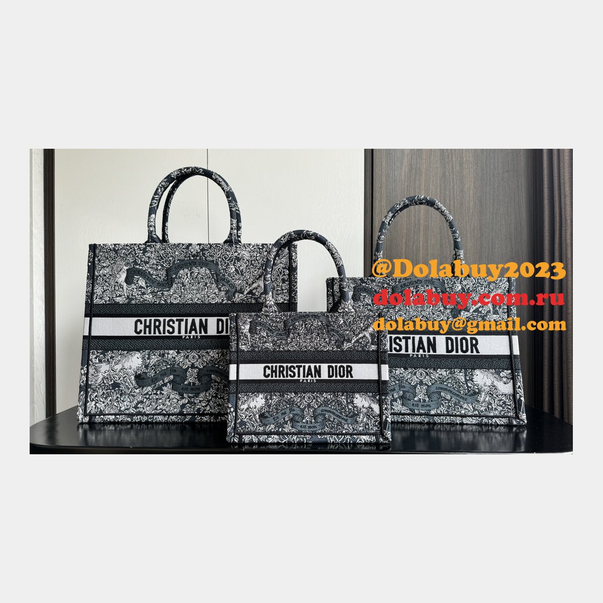 Buy Cheap Replica Bags Christian Dior CD Book Tote Online