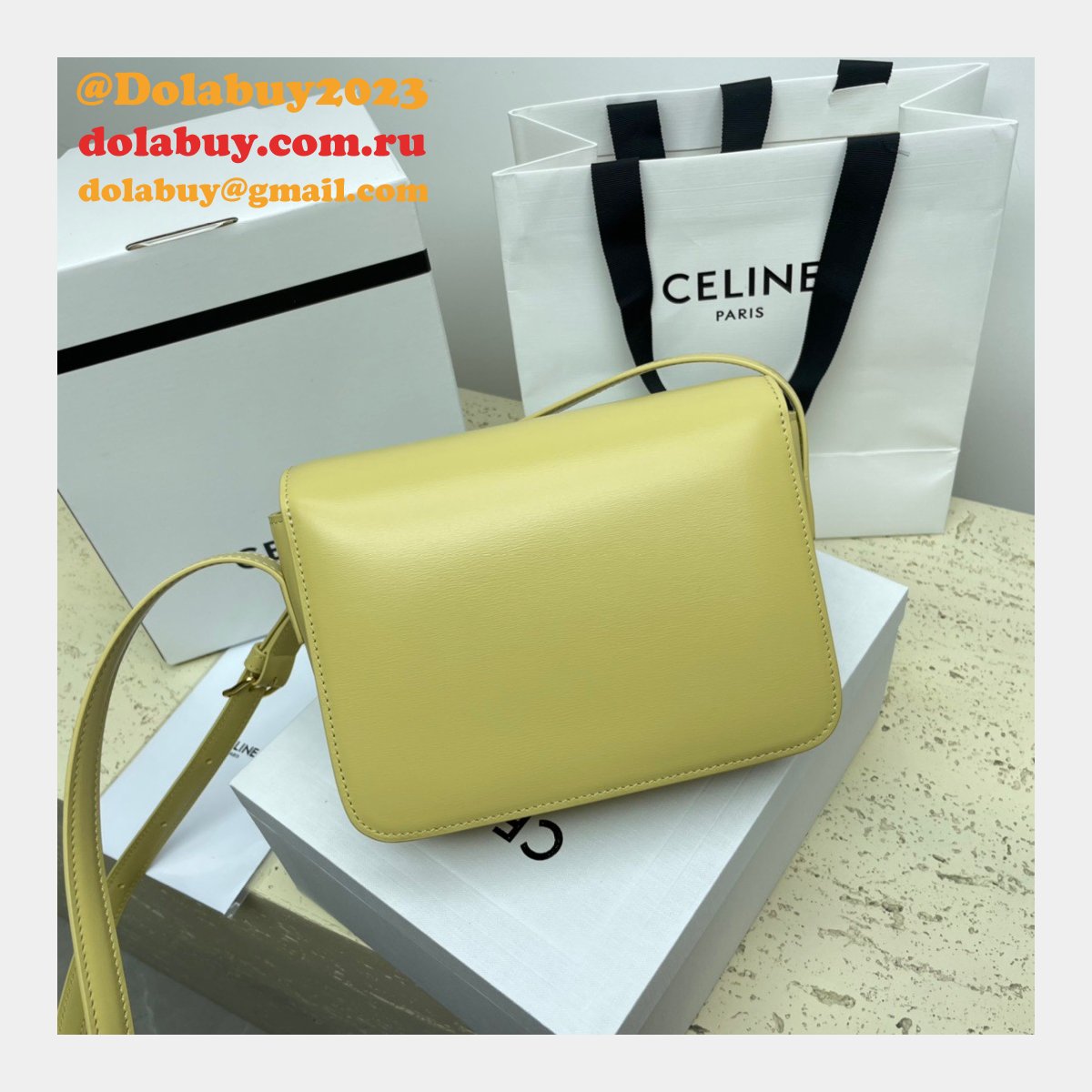 1:1 Replica Celine Triomphe Teen Luxury Handbag