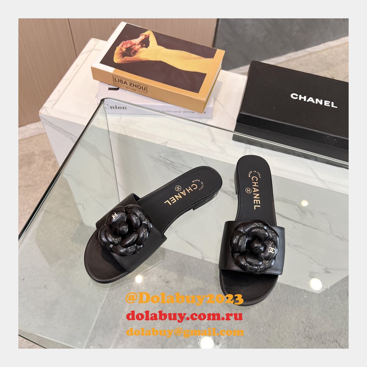 Luxury chane MULES slippers for women 2024