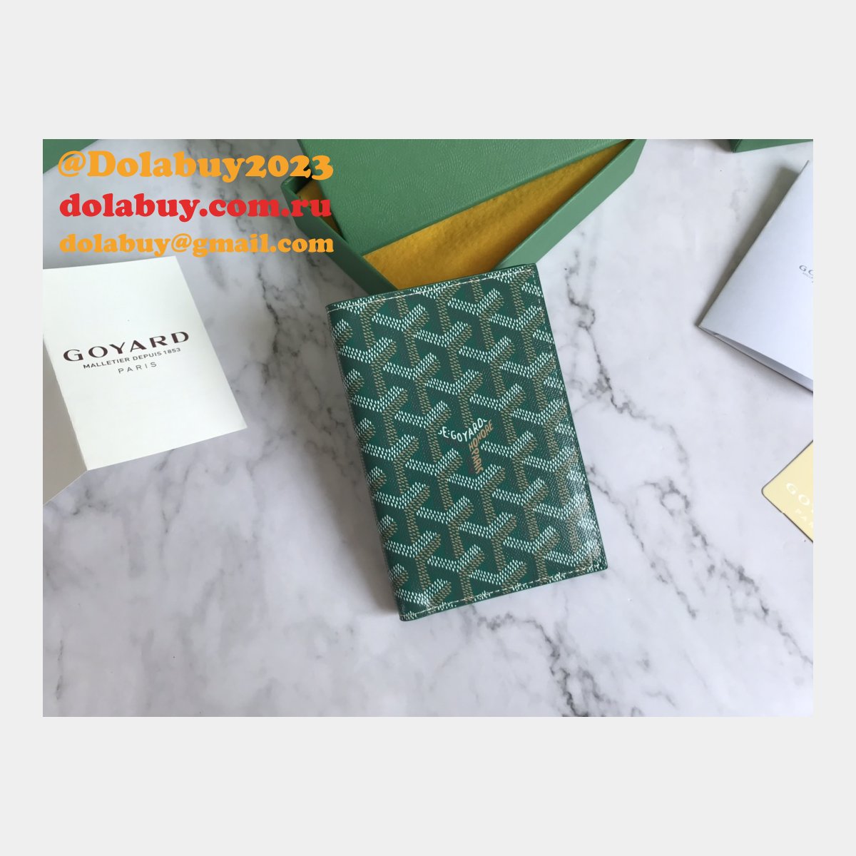 Top Quality Goyard Multi-Color Passport Best Wallet