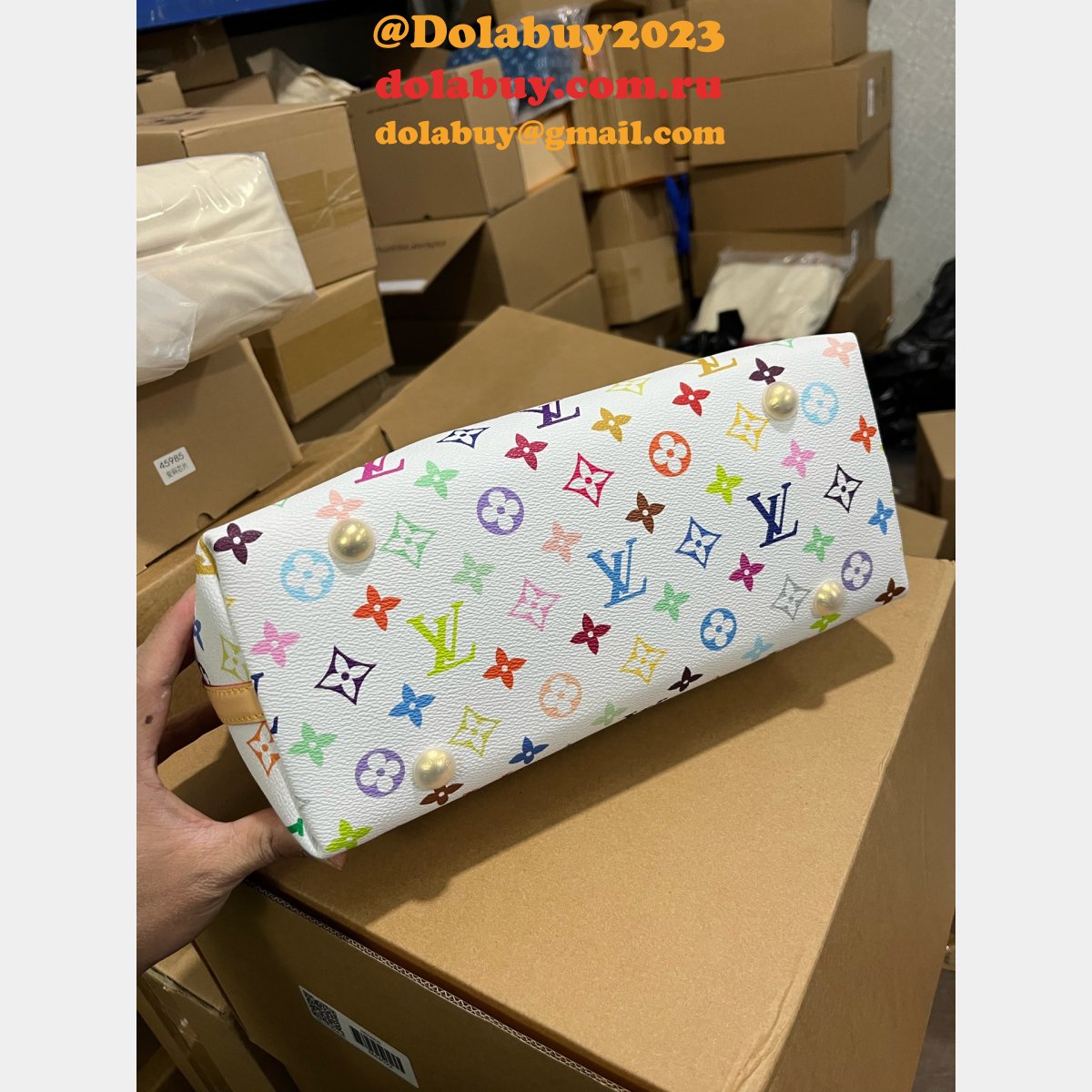 LV x TM CarryAll M13661 Louis Vuitton Knockoff Designer Bags