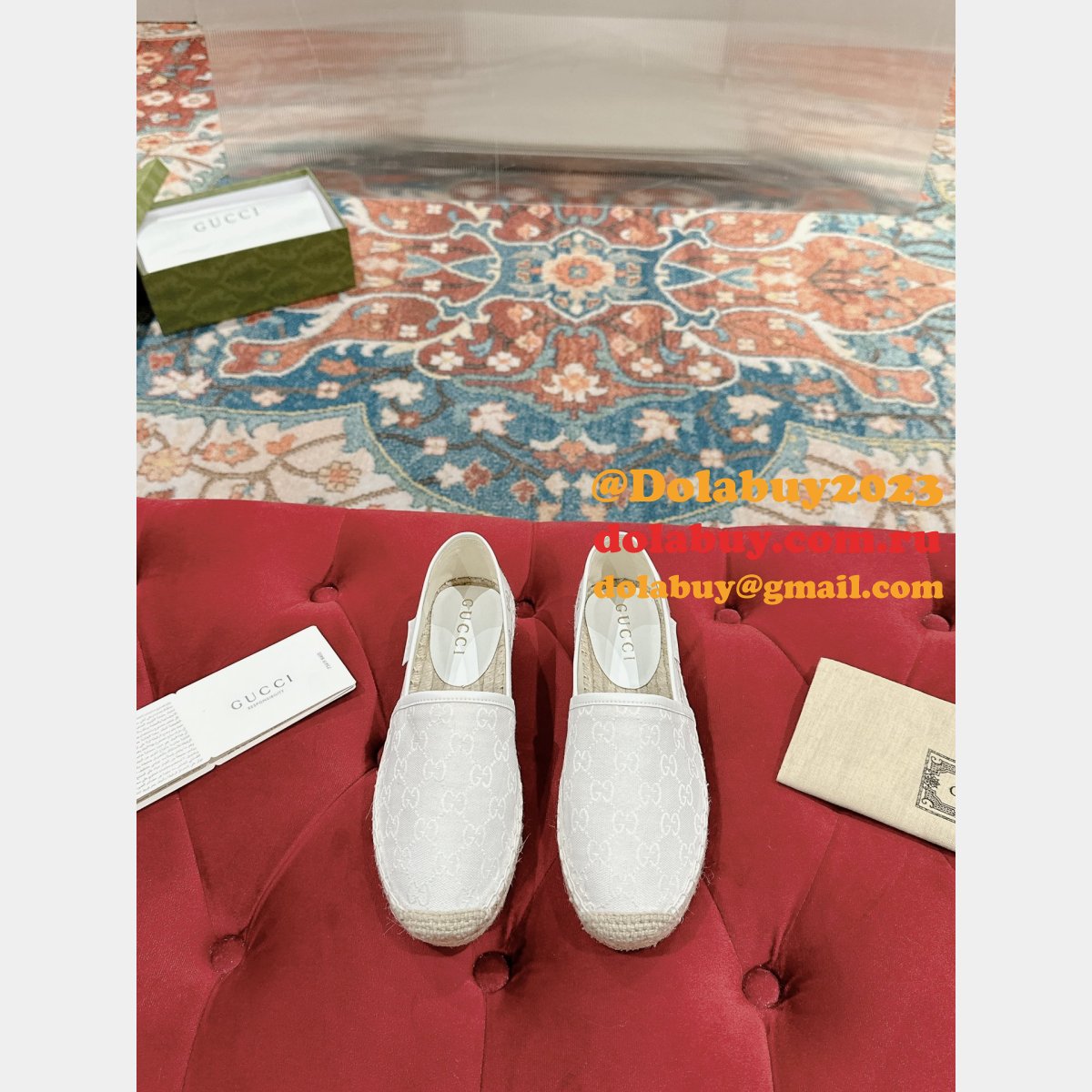 duplicate wholesale G*u*i fashion espadrille