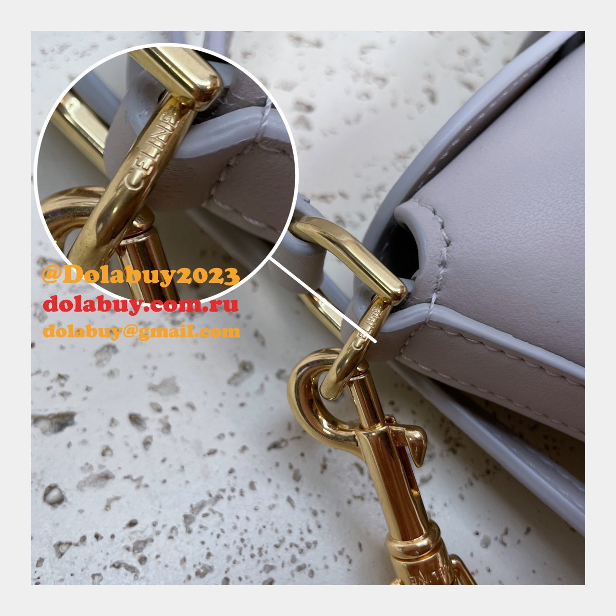 Top Quality Celine 10K943 Bucket Triomphe Smooth Designer Bag