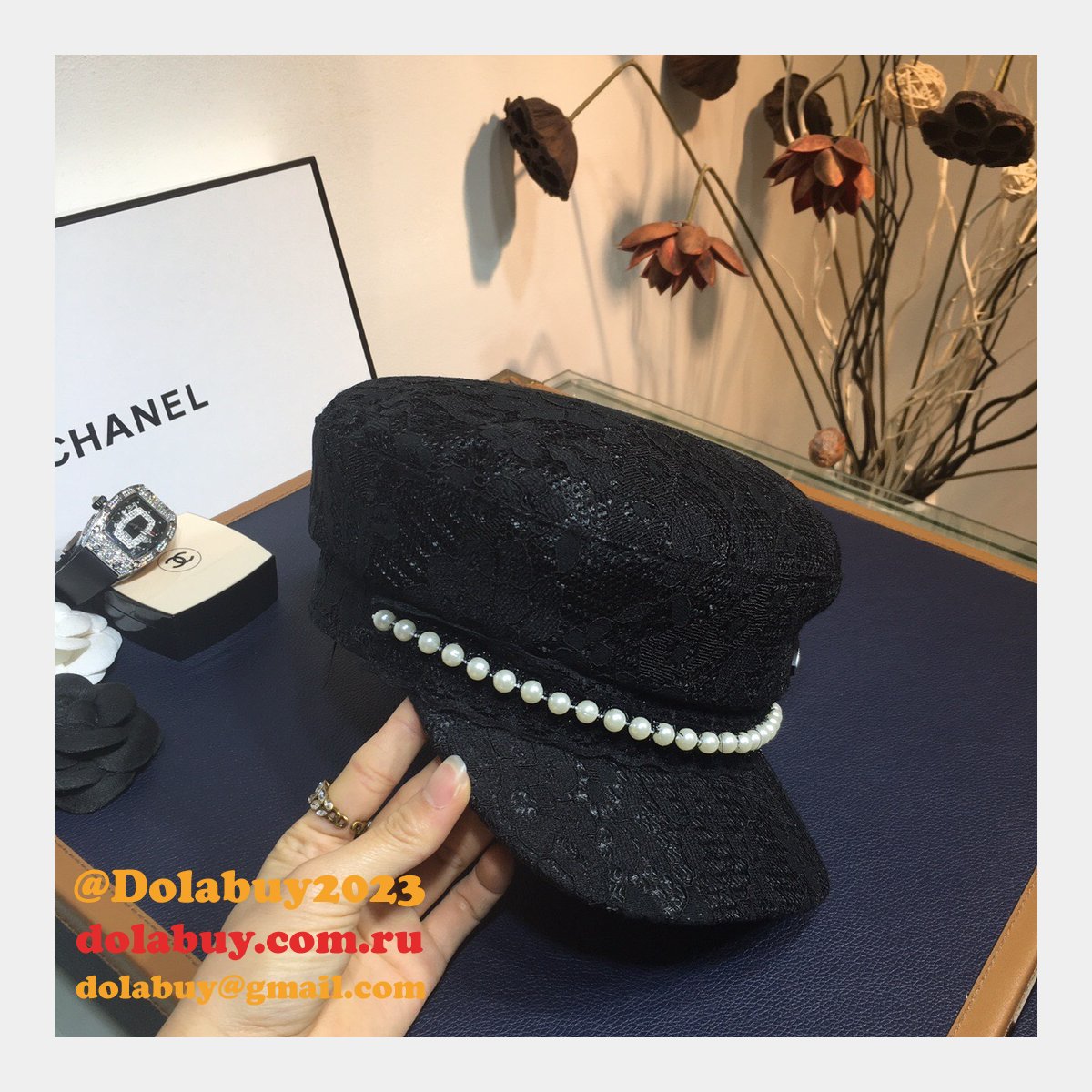 7 Star CC Replica Lace flower cap