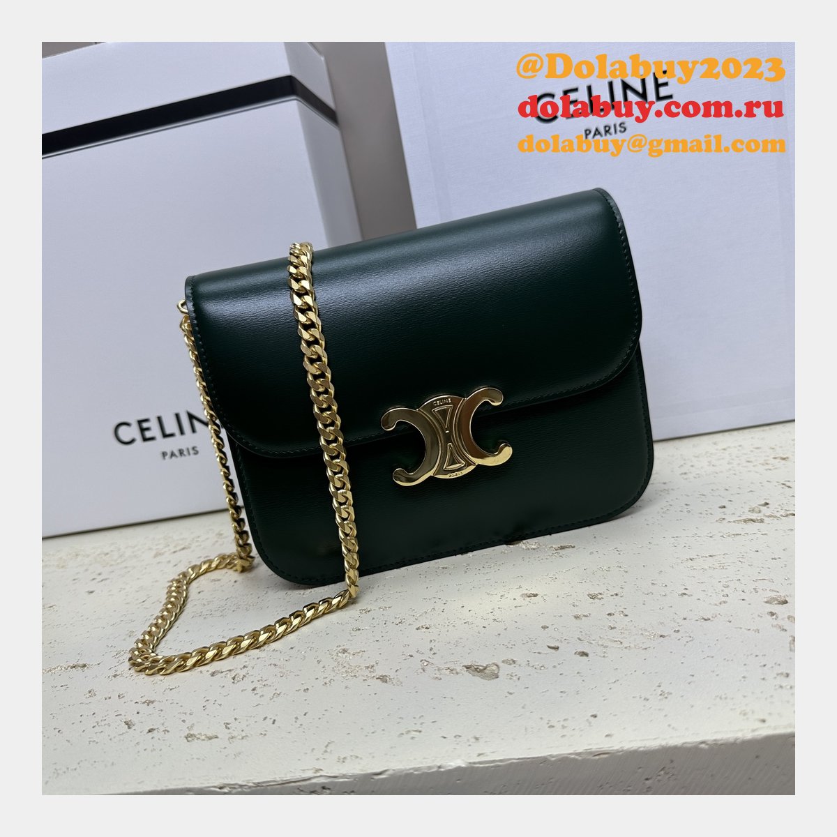 Designer Teen Triomphe Shiny 113583 Amazone Celine Replica Bag