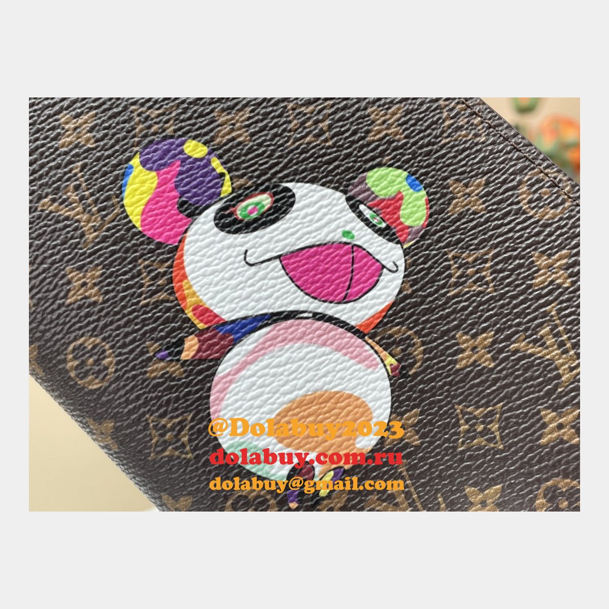 Louis Vuitton M14164 LV x TM Passport Cover Monogram Canvas Bag