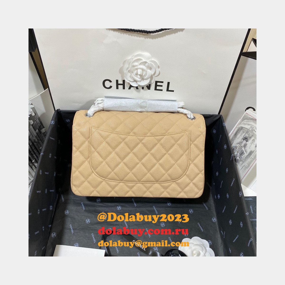 High Quality CC CF Classic Flap Jumbo Bags 30CM on Sale