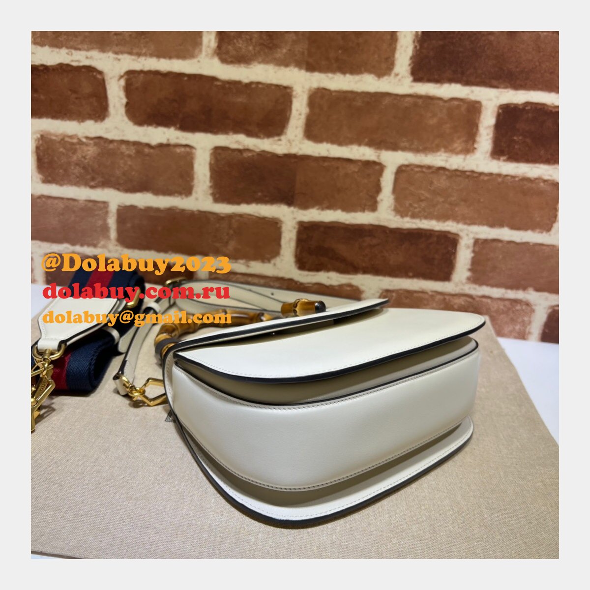 top quality G*u*i bamboo 1947 small top handle bag #675797