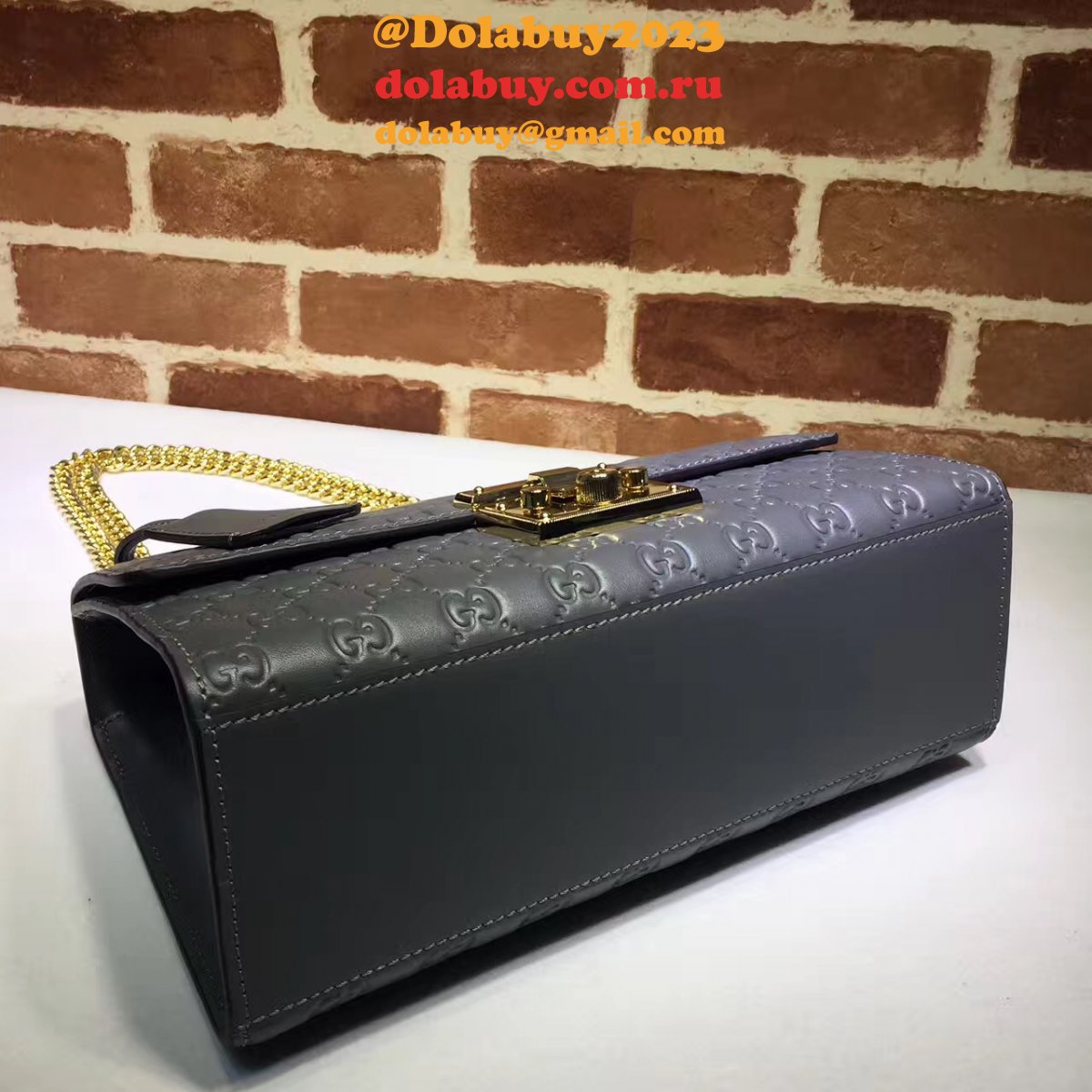 replica 7 star G*u*i padlock medium gg shoulder 409486 bag