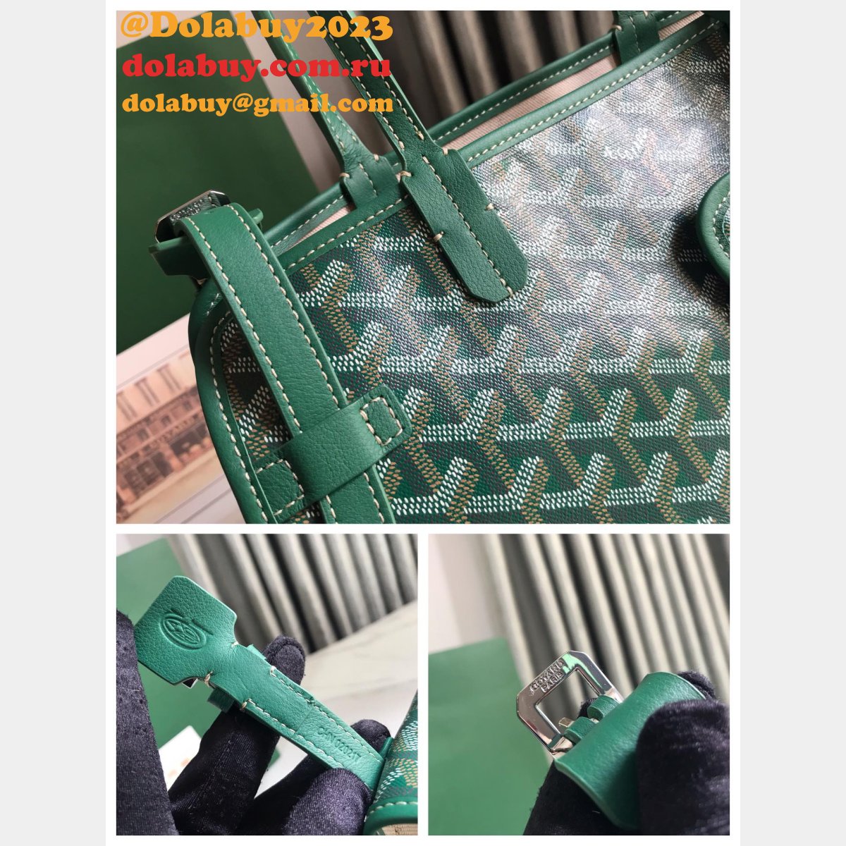 Fashion Goyard Chien Gris & Pocket Pet bag