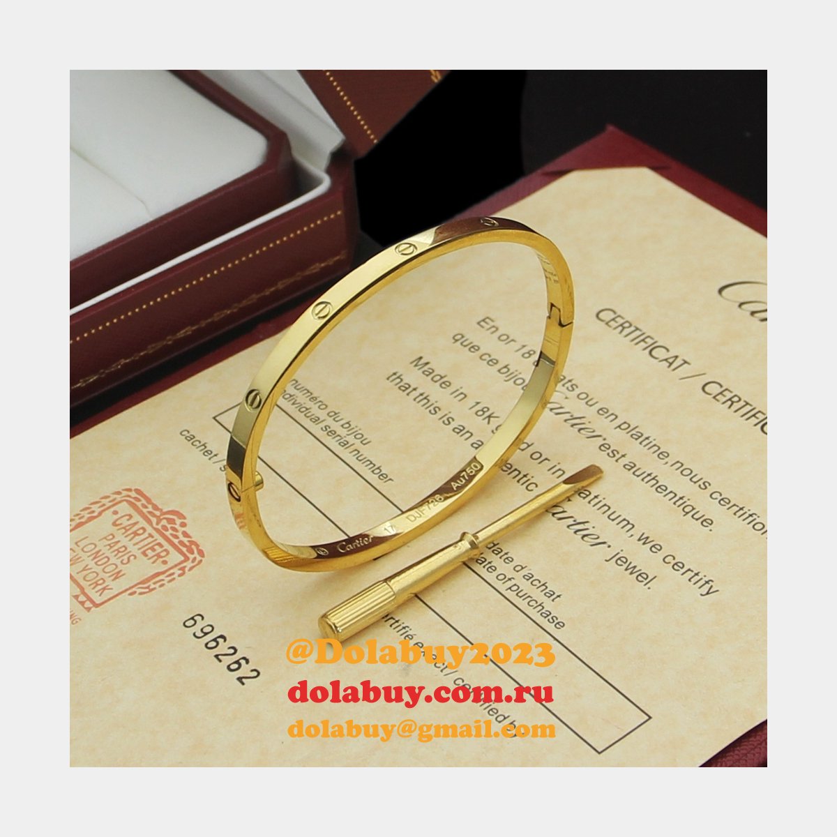 Cheap 1:1 Mirror Cartier love Bracelet Wholesale