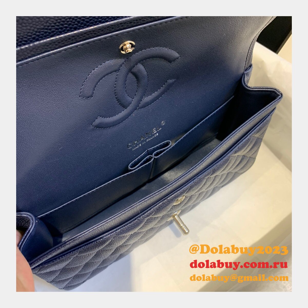 New CC 2021 Replica Quilted Caviar Leather Caviar CF1112 25CM Bags