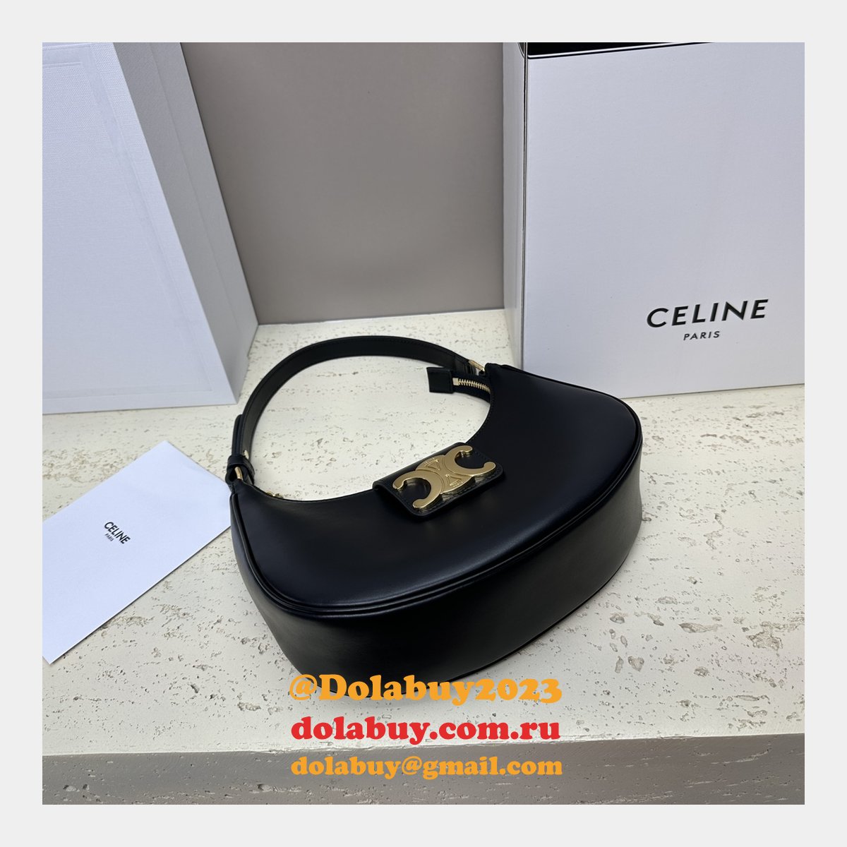 Best High Inspired 114492 Ava Triomphe Soft Quality Celine Replica Bag