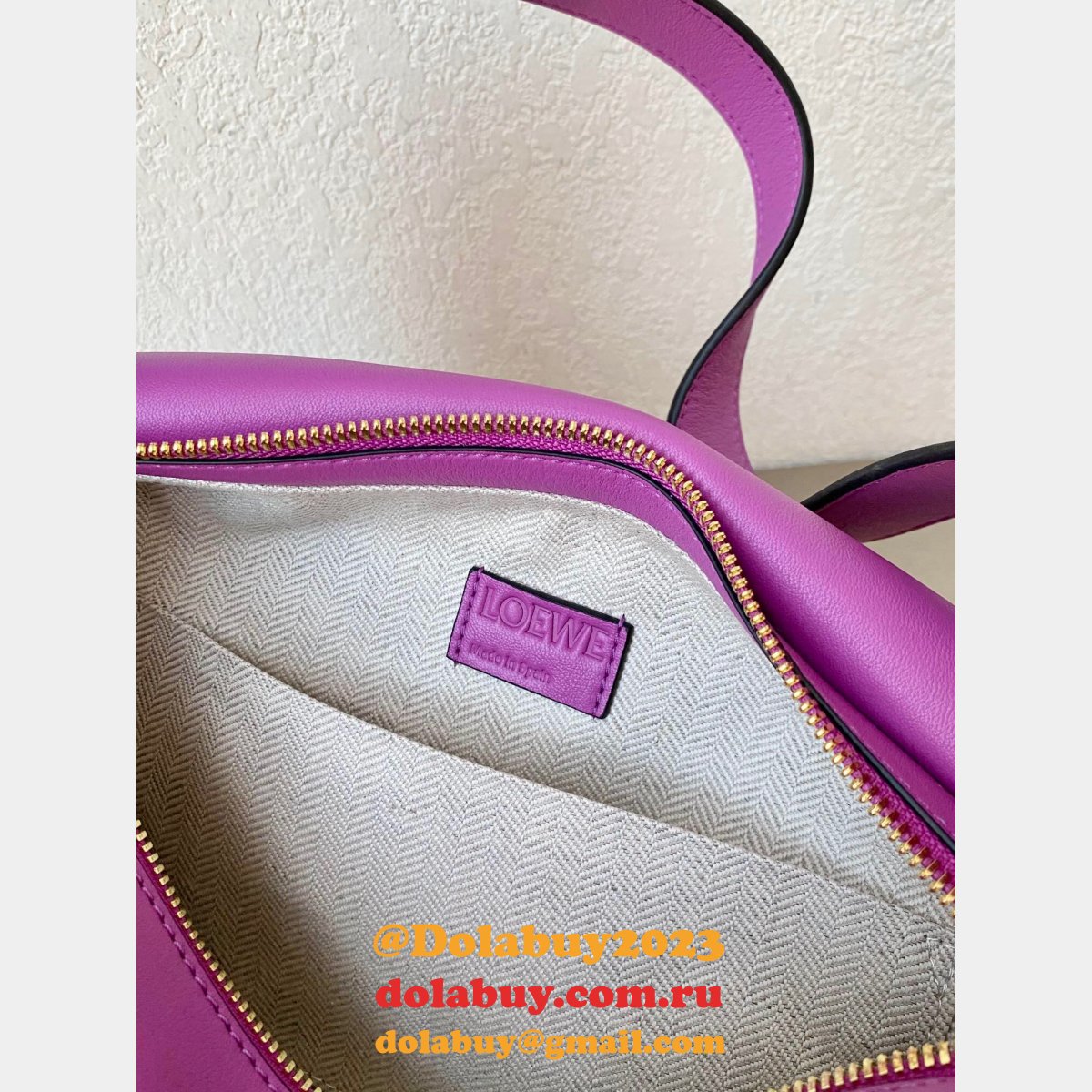 Shop Loewe Replica Puzzle Leather Hobo Top Quality Bag