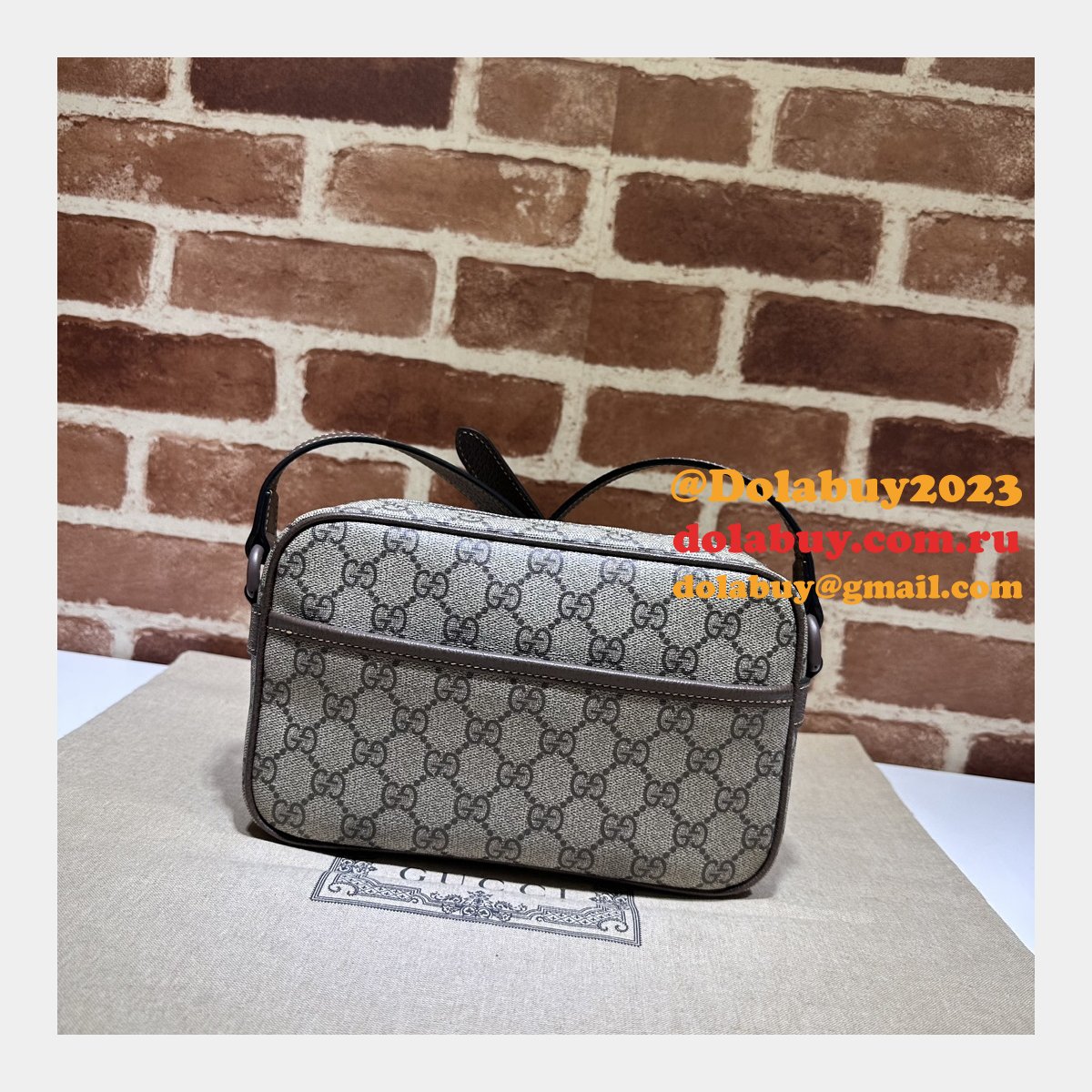 gg crystal 760342 G*u*i designer replica shoulder bag