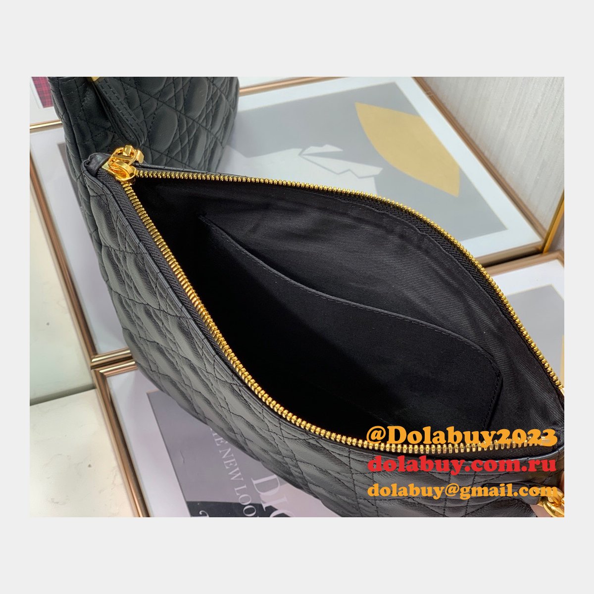 Where to buy Faux Dior Clutch Copy Bags 2022 Black Dolabuy