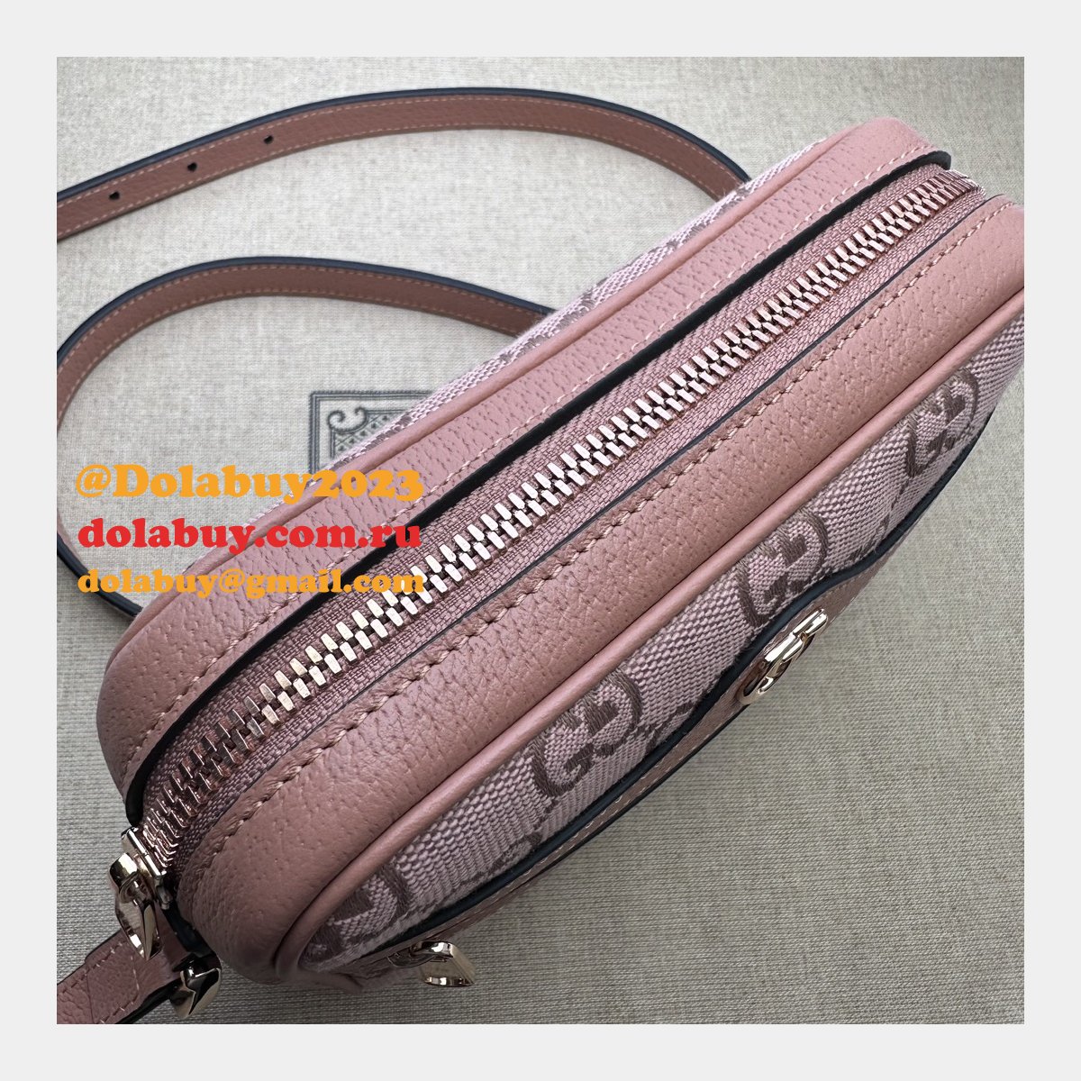 high quality G*u*i pink ophidia 574493 replica bag