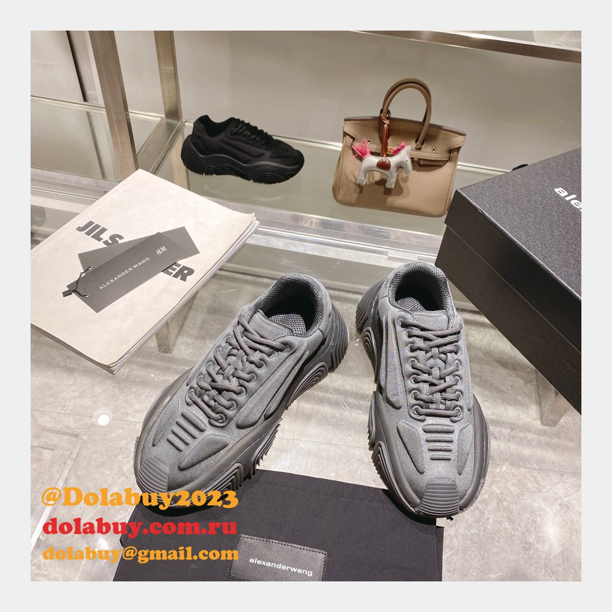 AAAA+ Replica Alexander Wang Vortex Height Increasing Sneakers