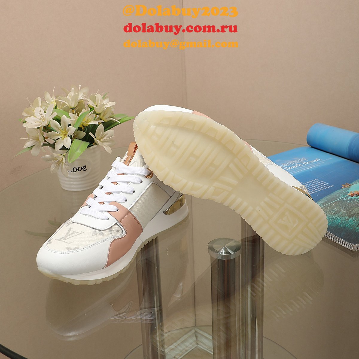 Inspired Louis Vuittons Cheap Run Away Monogram Replica Sports Shoes