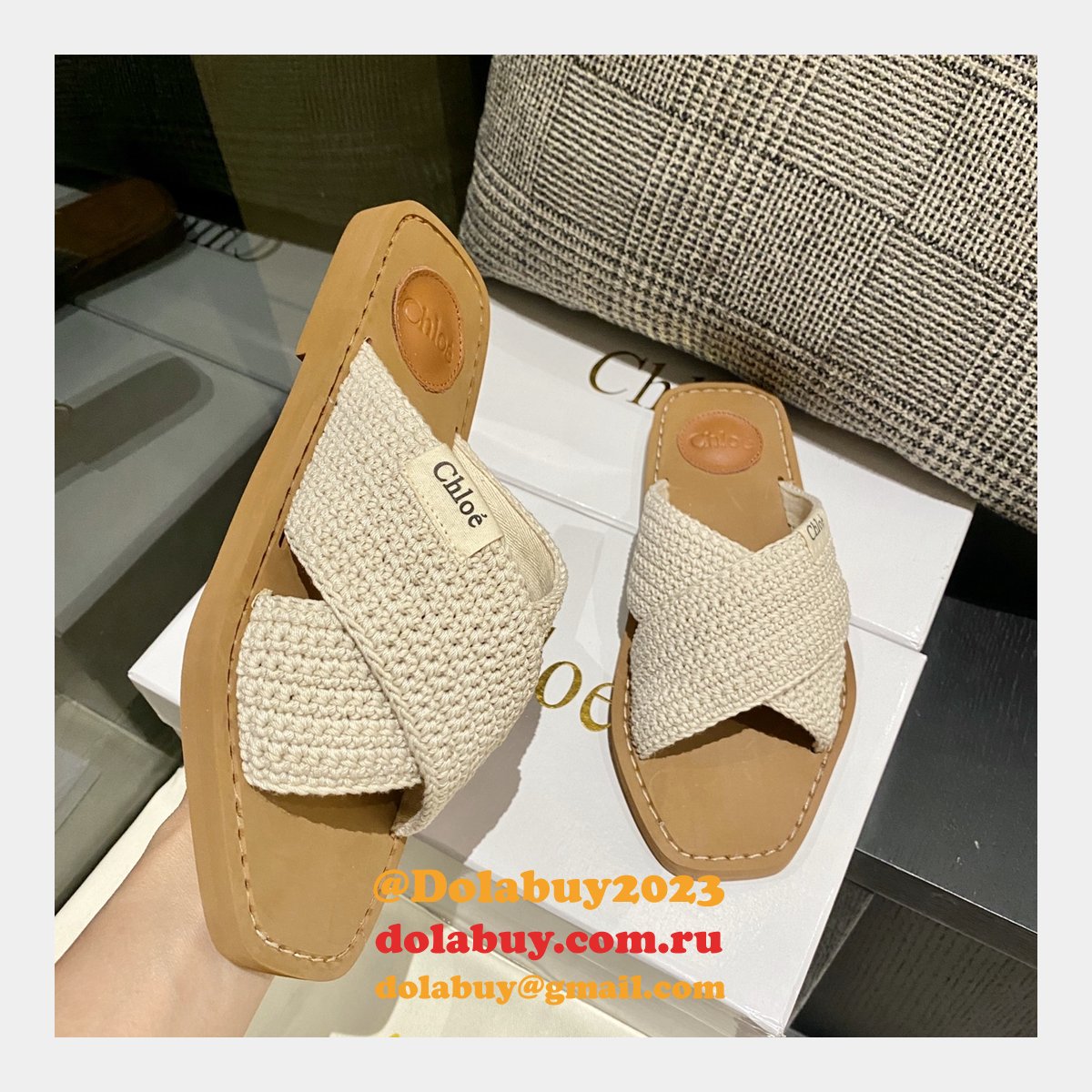 1:1 Mirror Image Replica Chloe Roman Sandals Shoes