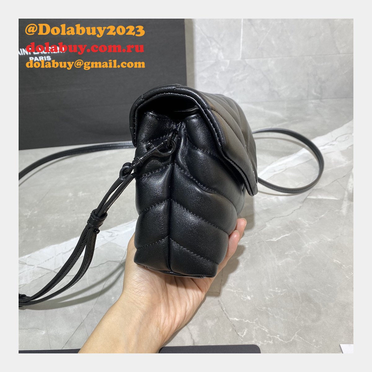 BEST HIGH QUALITY YSL 467072 LOULOU MATELASSE 20CM