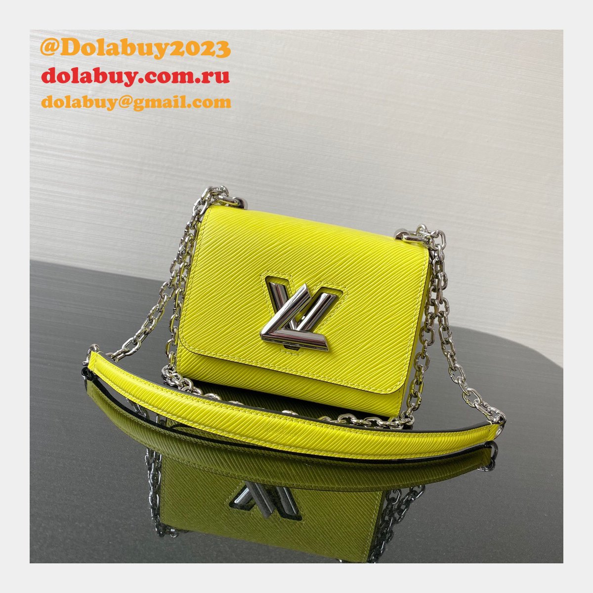 Replica Louis Vuitton Twist MM Epi Leather 16cm 4 Colours