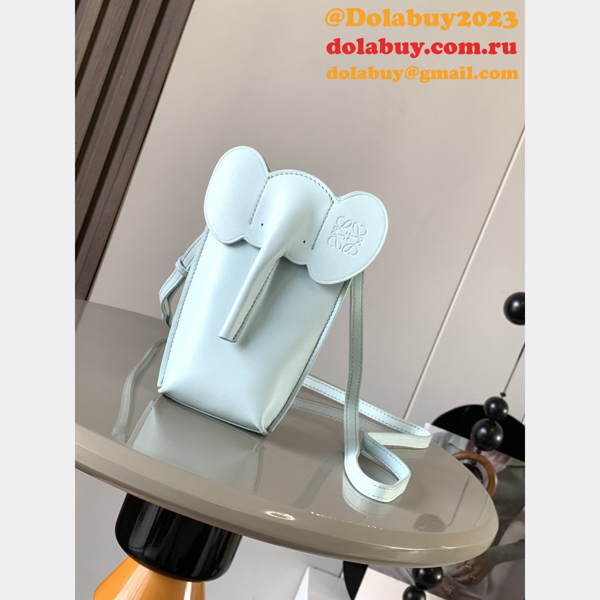 Wholesale Loewe Elephant Pocket in classic calfskin