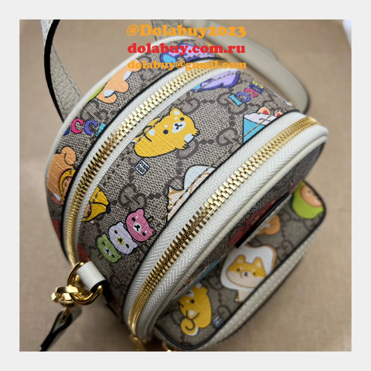 G*u*i fake animal print multi-function 725654 high quality bag