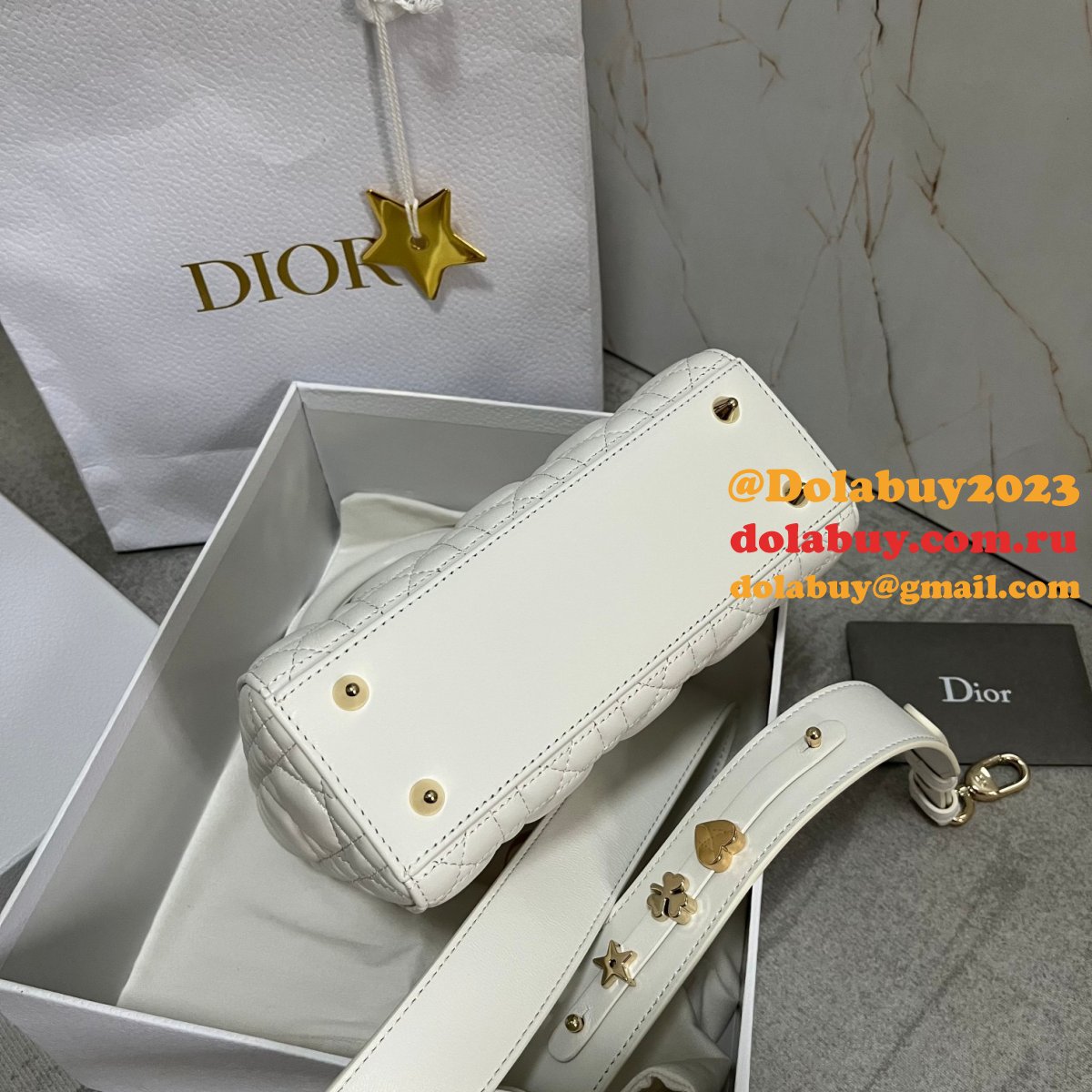 Luxury Christian Dior Lady Dior AAA+ 20CM Fake Bags