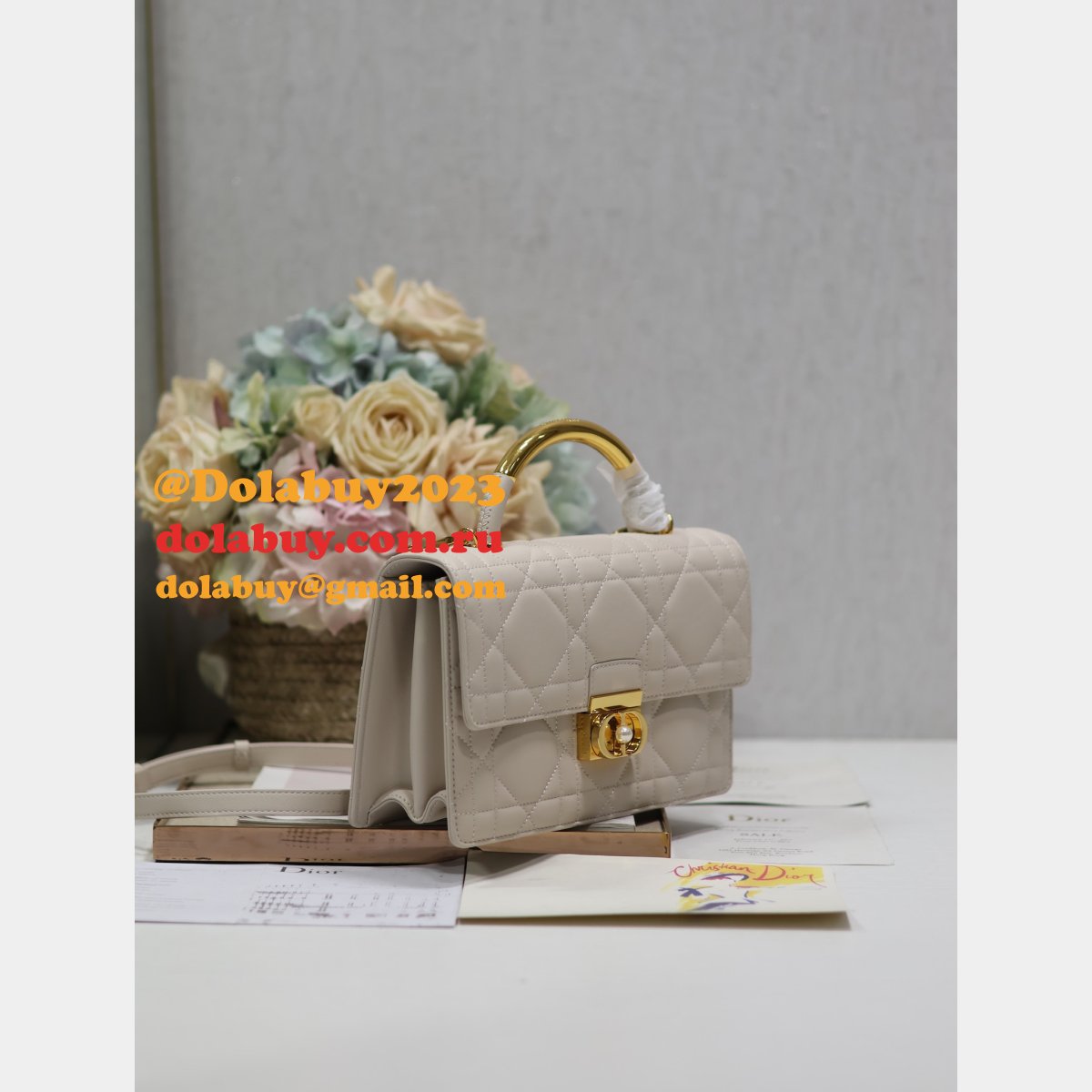 7 Star Top Quality DIOR Ange Medium Calfskin handbag